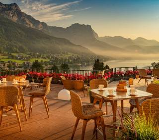 Terrasse Gasthaus Seeblick Grundlsee